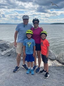 Thermika LLC founder Dave showcasing window inserts for enhanced thermal and acoustic performance in homes.